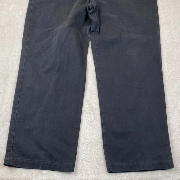 Dockers Mens Khakis 36x32 Black Pants 100% Cotton Casual Trousers Straight Leg - Picture 12 of 15